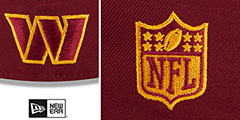 Commanders 2023 NFL DRAFT Burgundy Fitted Hat by New Era - 4th View