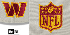 Commanders 2023 NFL DRAFT FLEX Stone-Burgundy Hat by New Era - 4th View