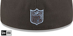 Commanders COLOR PACK MULTI Charcoal Fitted Hat by New Era - 4th View