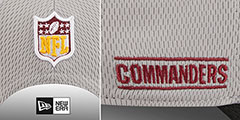 Commanders DASHMARK SIDELINE SNAPBACK Grey-Black Hat by New Era - 4th View