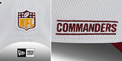 Commanders DASHMARK SIDELINE SNAPBACK White-Burgundy Hat by New Era - 4th View