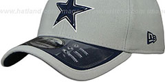 Cowboys 2015 NFL STADIUM FLEX Grey-Navy Hat by New Era - 4th View