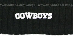 Cowboys 2015 STADIUM Black-White Knit Beanie Hat by New Era - 4th View