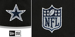 Cowboys 2022 NFL DRAFT Black-Navy Fitted Hat by New Era - 4th View