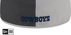 Cowboys 2023 SIDELINE DWPW Charcoal-Grey-Black Fitted Hat by New Era - 4th View