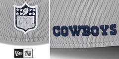 Cowboys DASHMARK SIDELINE FLEX Grey-Black Hat by New Era - 4th View