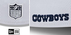 Cowboys DASHMARK SIDELINE FLEX White-Navy Hat by New Era - 4th View