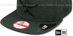 Cowboys HEATHER TOTAL-TONE SNAPBACK Black Hat by New Era - 4th View