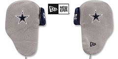 Cowboys HELMET HEAD TRAPPER Grey-Navy Knit Hat by New Era - 4th View