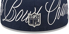 Cowboys HISTORIC CHAMPIONS Navy Fitted Hat by New Era - 4th View