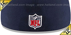 Cowboys LOW-CROWN STADIUM SHADOW Navy Fitted Hat by New Era - 4th View