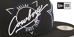 Cowboys NEON SIGN SIDE-PATCH Black Fitted Hat by New Era - 4th View