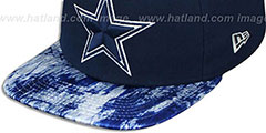 Cowboys PRINT PACE SNAPBACK Navy Hat by New Era - 4th View