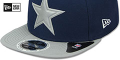 Cowboys REFLECTIVE GLEAMER SNAPBACK Navy-Grey Fitted Hat by New Era - 4th View