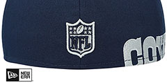 Cowboys SIDE-SPLIT Navy Fitted Hat by New Era - 4th View