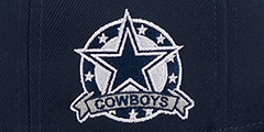 Cowboys STARS TEAM SIDE-PATCH SNAPBACK Navy Hat by New Era - 4th View