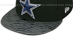 Cowboys STING SCREEN Black Fitted Hat by New Era - 4th View