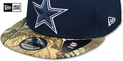 Cowboys TEAM REELTREE CAMO SNAPBACK Hat by New Era - 4th View