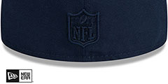 Cowboys TONAL TEAM-BASIC Navy Fitted Hat by New Era - 4th View