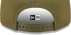 Cowboys TONAL TEAM-BASIC SNAPBACK Olive Hat by New Era - 4th View