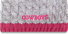 Cowboys WOMENS 2015 BCA Knit Beanie Hat by New Era - 4th View