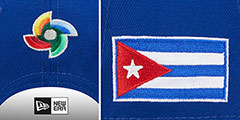 Cuba 2023 WBC GAME STRAPBACK Royal-Red Hat by New Era - 4th View