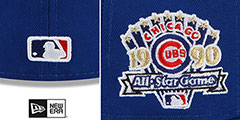 Cubs 1990 ALL STAR GAME SIDE-PATCH UP Fitted Hat by New Era - 4th View