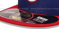 Cubs 2013 DIAMOND-TECH BP Navy-Red Hat by New Era - 4th View