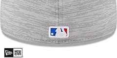 Cubs 2023 CLUBHOUSE Heather Grey Fitted Hat by New Era - 4th View