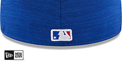 Cubs 2023 CLUBHOUSE Heather Royal Fitted Hat by New Era - 4th View