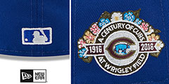 Cubs BOTANICAL SIDE-PATCH Royal Fitted Hat by New Era - 4th View