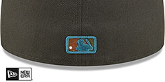 Cubs COLOR PACK MULTI Charcoal Fitted Hat by New Era - 4th View