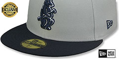 Cubs COOPERPACK Grey-Navy Fitted Hat by New Era - 4th View