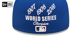 Cubs CROWN CHAMPS Royal Fitted Hat by New Era - 4th View