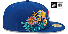 Cubs GROOVY Royal Fitted Hat by New Era - 4th View