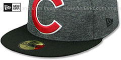 Cubs HEATHER-HUGE Grey-Black Fitted Hat by New Era - 4th View