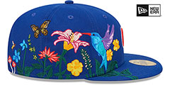 Cubs SIDE-BLOOM Royal Fitted Hat by New Era - 4th View