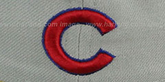 Cubs TEAM-PRIDE Grey-Royal Fitted Hat by New Era - 4th View