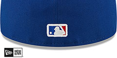 Cubs TRIPLE THREAT IDENTITY Royal Fitted Hat by New Era - 4th View