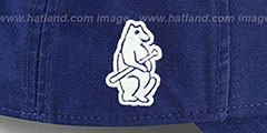 Cubs VINTAGE PENNANT STRAPBACK Royal Hat by New Era - 4th View