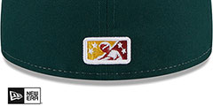 Curve THEME NIGHT White-Green-Burgundy Fitted Hat by New Era - 4th View