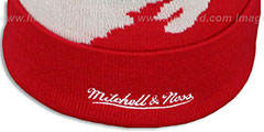 Devils PAINTBRUSH BEANIE by Mitchell and Ness - 4th View