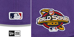 Diamondbacks 2001 WORLD SERIES SIDE-PATCH UP Fitted Hat by New Era - 4th View