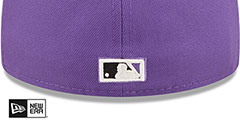 Diamondbacks COOP FLORAL WATERCOLORS Purple Fitted Hat by New Era - 4th View