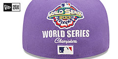 Diamondbacks COOPERSTOWN CROWN CHAMPS Purple Fitted Hat by New Era - 4th View