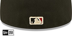 Diamondbacks TRIPLE THREAT IDENTITY Black Fitted Hat by New Era - 4th View