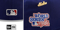 Dodgers 1981 LOGO-HISTORY Royal Fitted Hat by New Era - 4th View