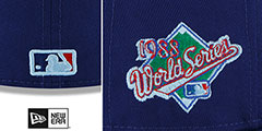 Dodgers 1988 WS CLOUD-UNDER Royal Fitted Hat by New Era - 4th View