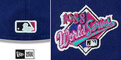 Dodgers 1988 WS POLAR LIGHTS Royal-Lavender Fitted Hat by New Era - 4th View