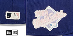 Dodgers 1988 WS POP-SWEAT Royal-Pink Fitted Hat by New Era - 4th View